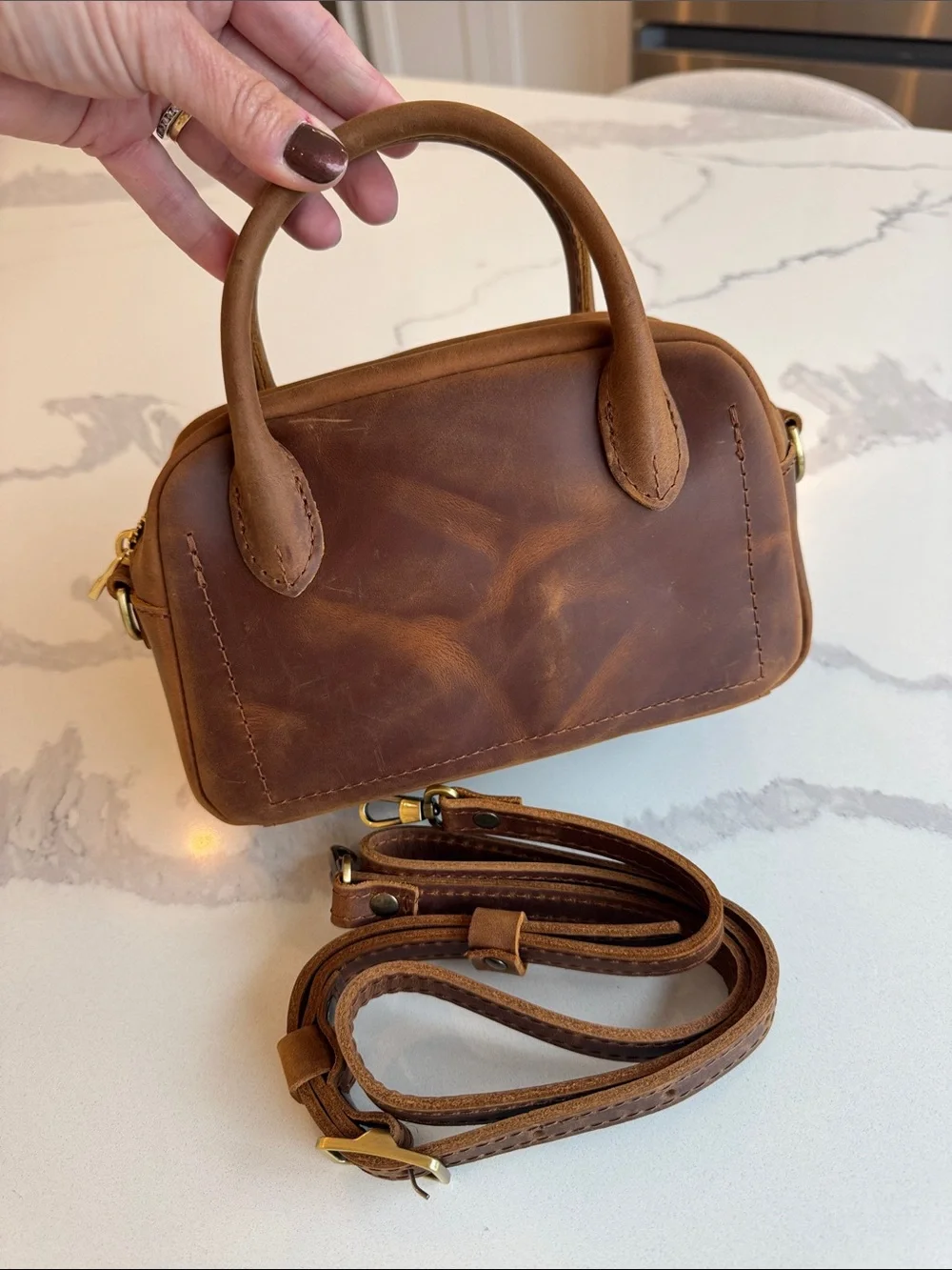 Portland Leather Goods Grace Doctor Bag mini small size
